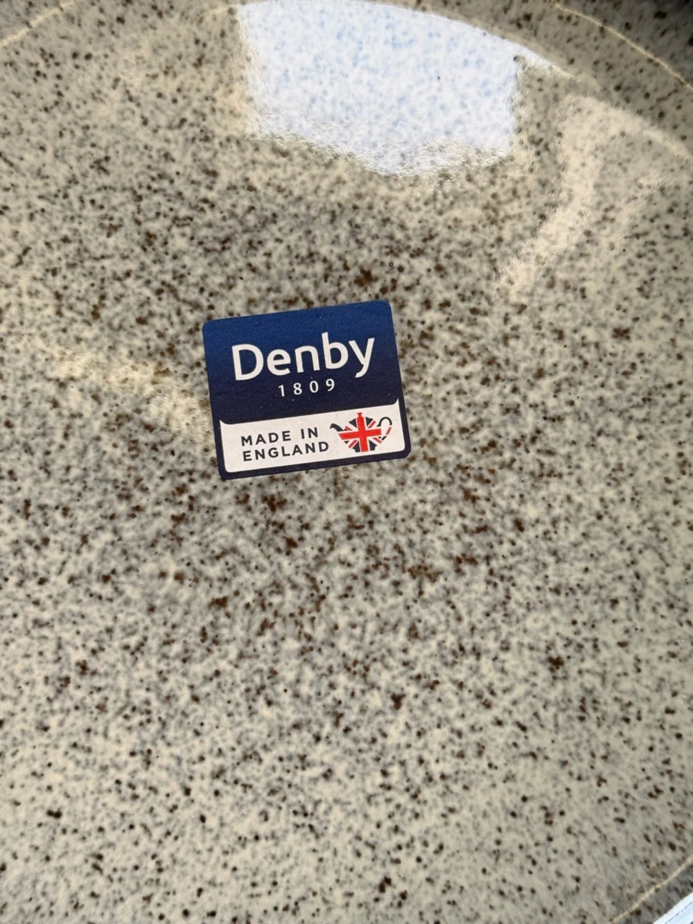 Denby Grey Speckle Glazed Dinner Plate - Grey